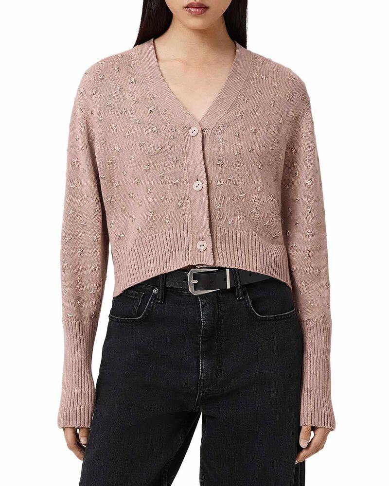 オールセインツ レディース アウター カーディガン ALLSAINTS Mazzy Cardigan Rose Smoke スモーク