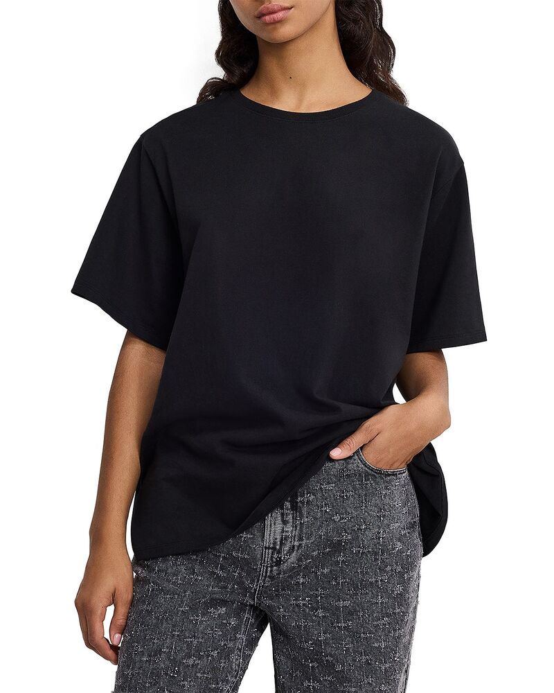 好ましいアメリカン レディース トップス プルオーバー Good American Oversized Tee Black001