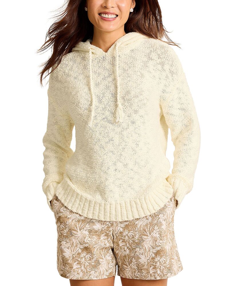 トッミーバハマ レディース アウター パーカー・スウェット Tommy Bahama Beachy Cove Drawstring Hoodie Coconut