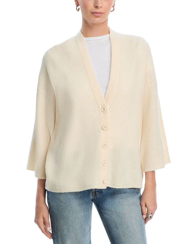 アメリカンヴィンテージ レディース アウター ジレー V素っ首 スウェーター American Vintage V Neck Cardigan Sweater Panacotta Chine