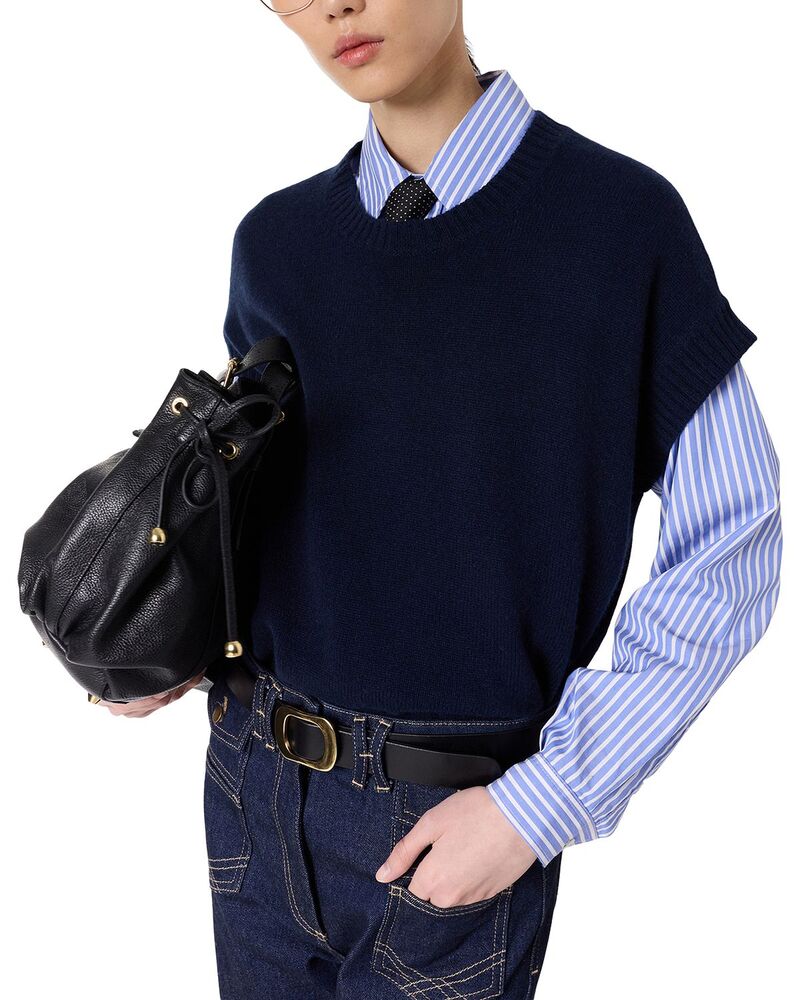 ジェラルド・ダレル レディース アウター 編み物・スウェーター Gerardarelohna Cashmere Sweater Navy 米国海軍