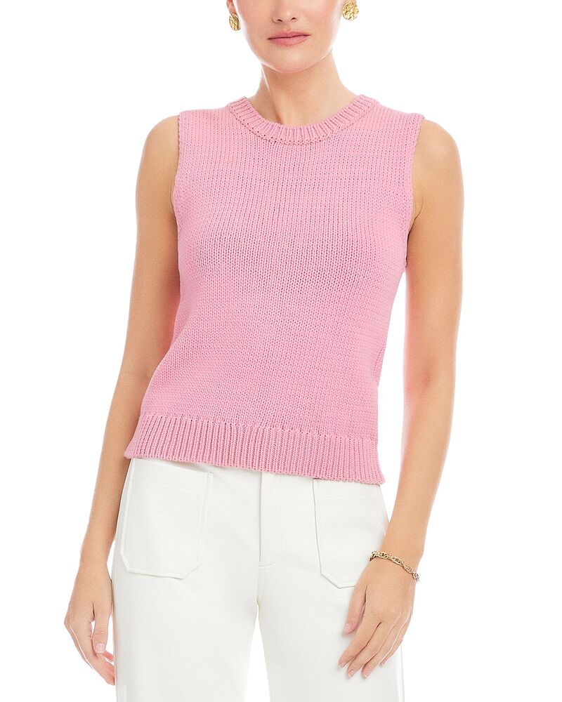 フィフティーントゥエンティ レディース アウター ニット・セーター Fifteen Twenty Kimmy Keyhole Sweater Tank Pink ピンク