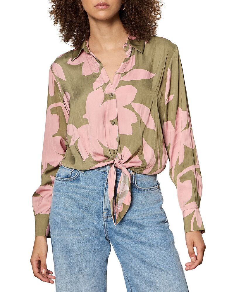 サンクチュアリー レディース トップス シャツ Sanctuary Lover Tie Hem Shirt Pink Silhouette ピンク