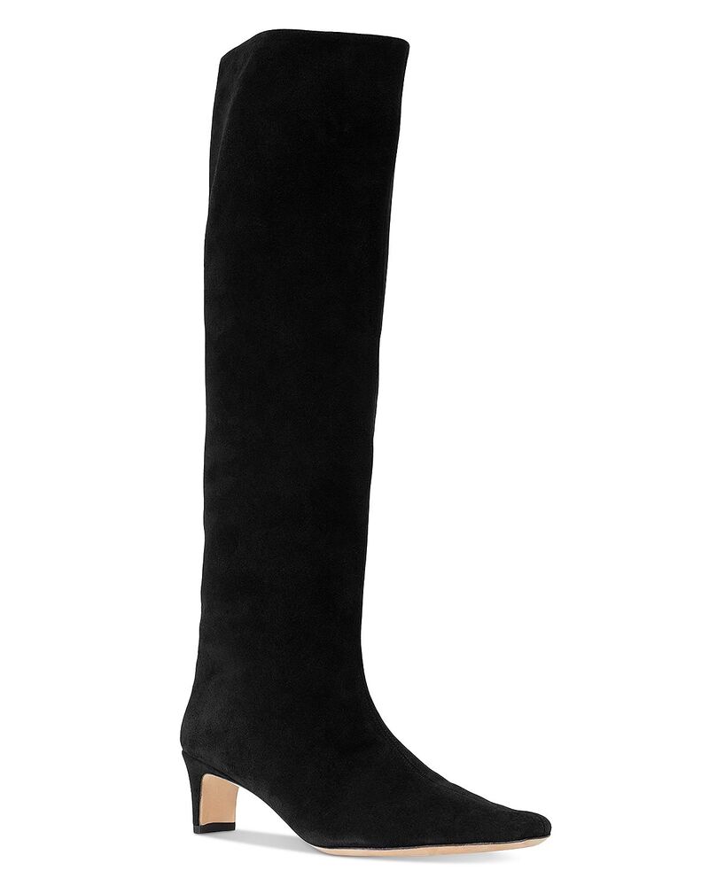 スタウド レディース シューズ ブーツ・レインブーツ トール STAUD Women's Wally Tall Boots Black Suede ブラック 84,040円