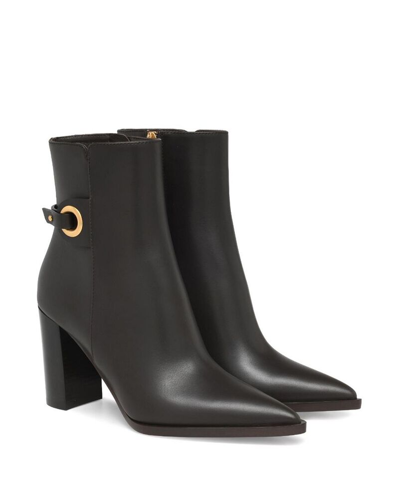 ジャンヴィト ロッシ レディース シューズ ブーツ・レインブーツ Gianvito Rossi Women's Granada Booties Brown Leather ブラウン