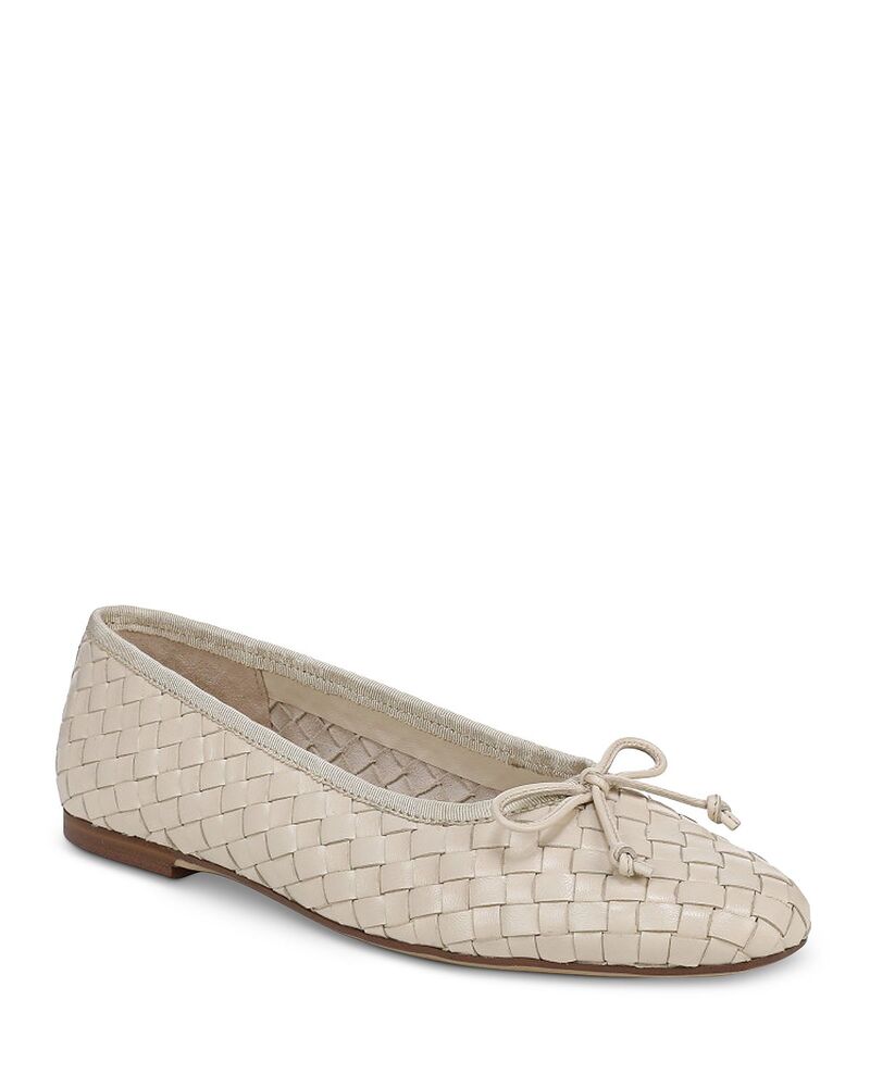 サムエデルマン レディース シューズ パンプス なめし革 Sam Edelman Women\u0027s Ruthie Leather Ballet Flats Modern Ivory 象牙色