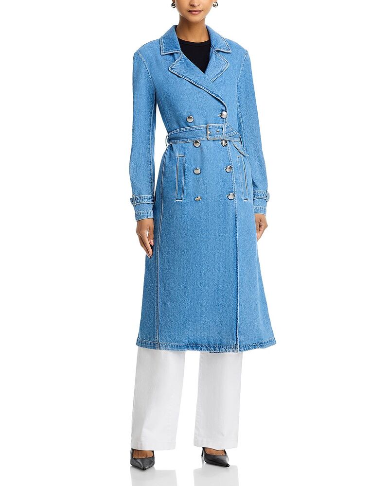 ラジャンス レディース アウター 厚地の外套 ジーンズ L\u0027AGENCE Bradley Denim Trench Coat Anaheim ジーンズ