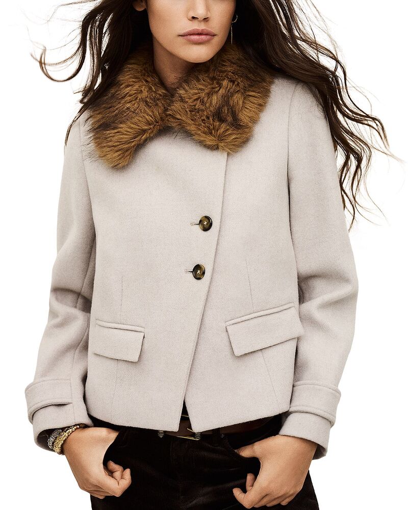 バッシュ レディース アウター コート パイル ba&sh Terry Coat Off White オフホワイト 52,680円