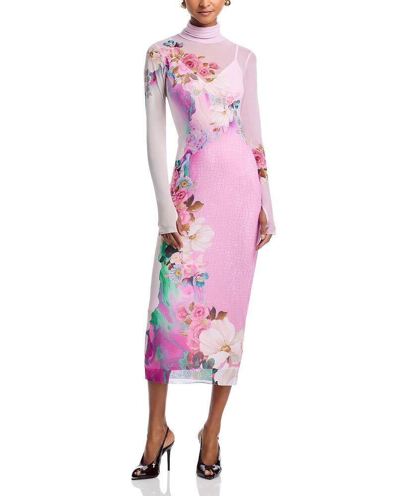 エーエフアールエム レディース トップス ワンピース フラワー柄 フラワー AFRM Shailene Dress in Marble Floral Marble Floral|ReVida 店