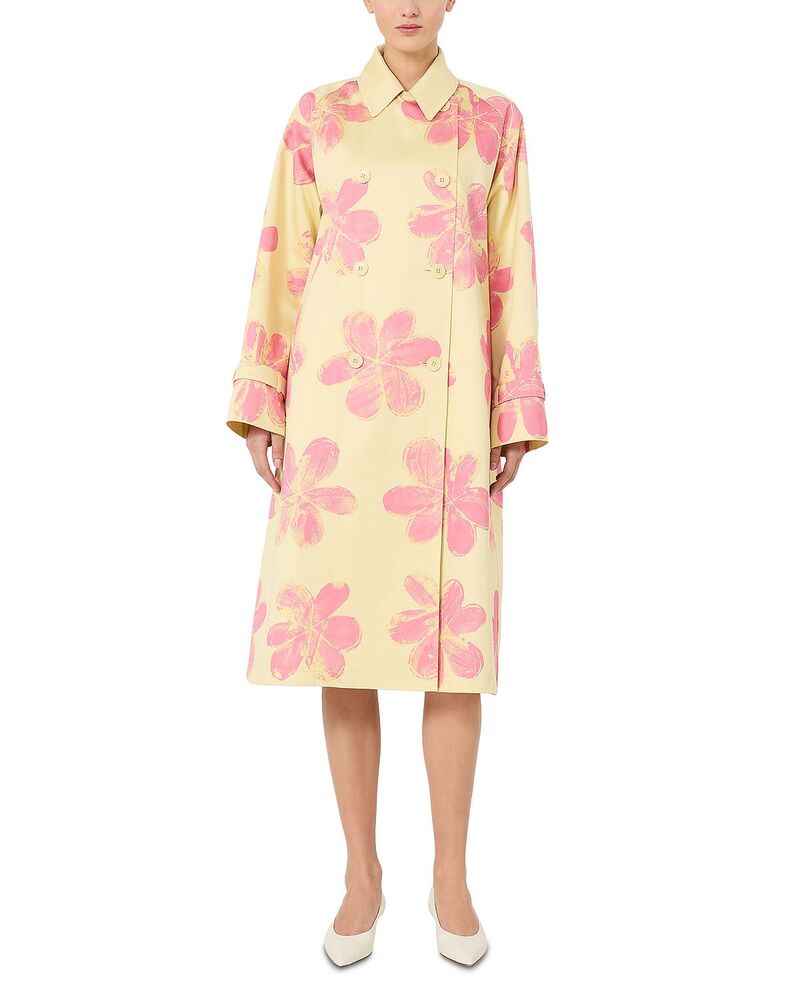 土日 マックスマーラ レディース アウター 厚地の外套 Weekend Max Mara Wksradioso Trench Coat Yellow 黄色