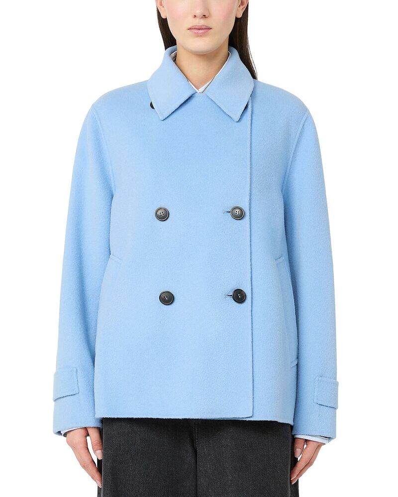 土日 マックスマーラ レディース アウター 厚地の外套 Weekend Max Mara Wkdfantino Coat Light Blue 青み
