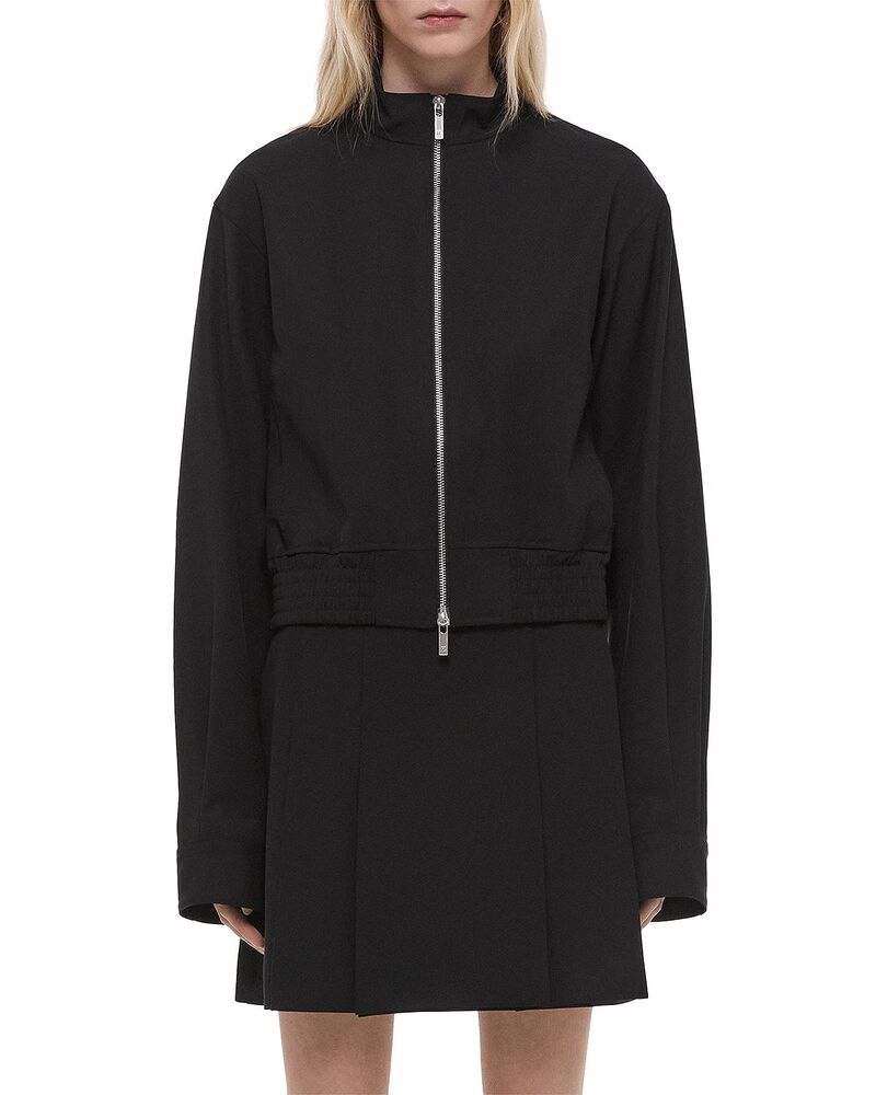 ヘルムート 言葉づかい レディース アウター 上衣・上衣 羊毛 Helmut Langabomber Wool Jacket Black 黒いこと
