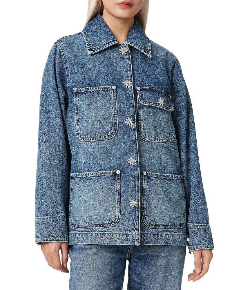 オールセインツ レディース アウター ジャケット・ブルゾン デニム ALLSAINTS Bex Denim Jacket Mid Indigo インディゴ｜ReVida 店
