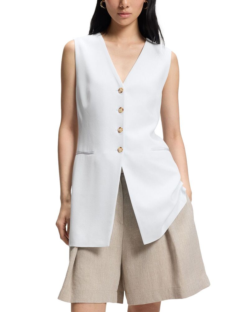 ボス レディース アウター ジャケット・ブルゾン ノースリーブレザー BOSS Julinial Sleeveless Blazer - Exclusive Pale Lagoon 68,640円