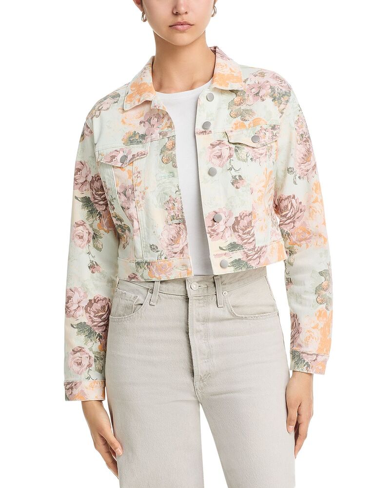 オールモストフェイマス レディース アウター ジャケット・ブルゾン フラワー柄 プリント フラワー Almost Famous AQUA Floral Print Jacket Floral Print アクア