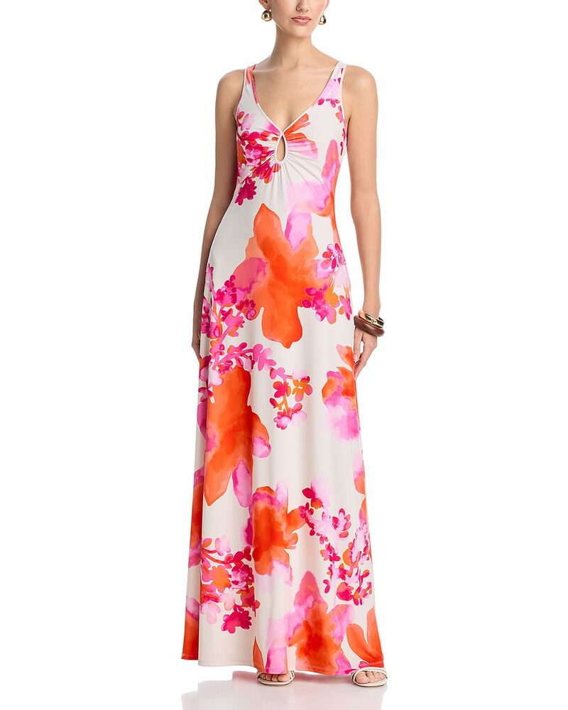 レイミー ブルック レディース トップス ワンピース マキシ Ramy Brook Jazz Maxi Dressunset Orange Floral オレンジ