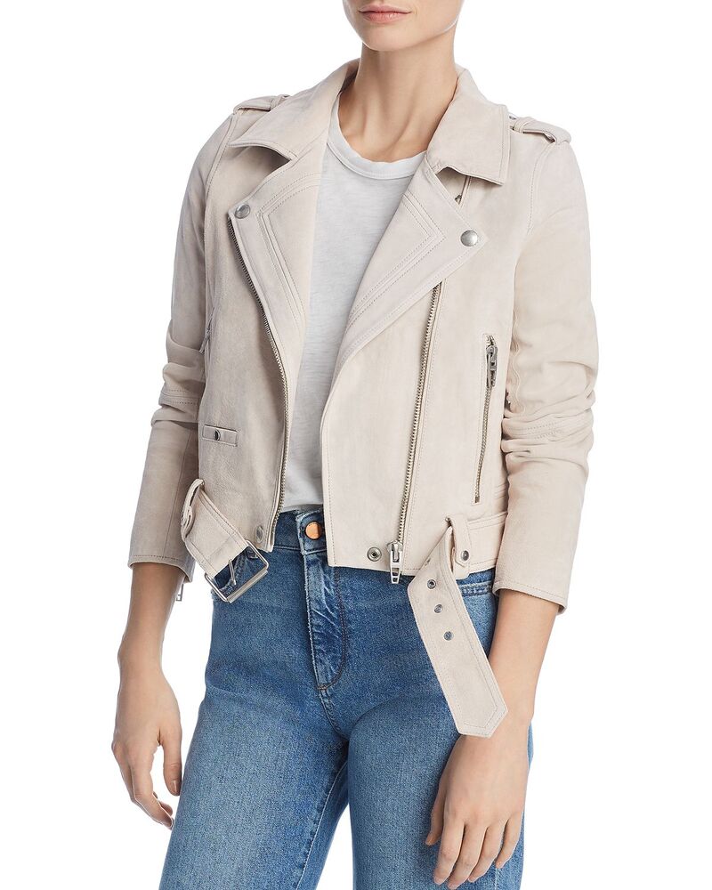 ブランクニューヨーク レディース アウター ジャケット・ブルゾン スエード BLANKNYC Suede Moto Jacket White Sand ホワイト