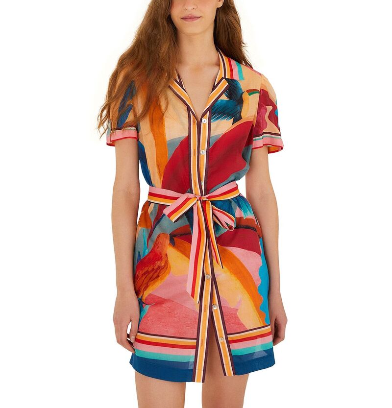ファーム レディース トップス ワンピース ミニ FARM Rio Atlantic Rain Forest Mini Dress Multicolor マルチカラー