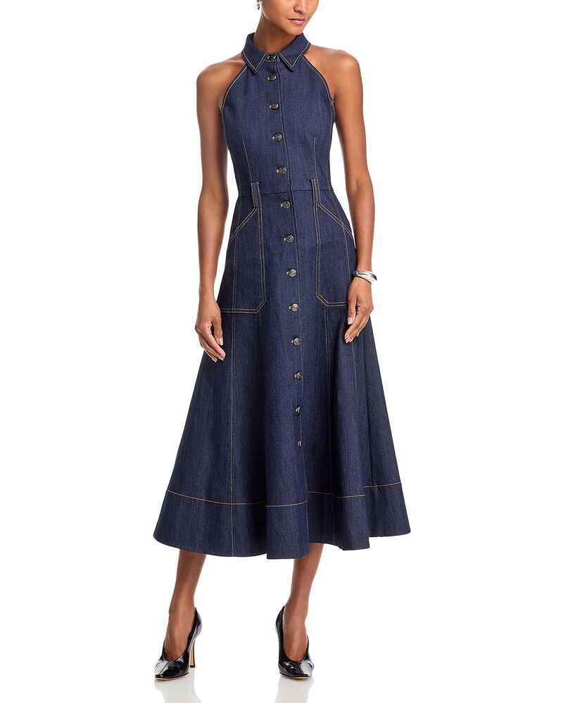 サンク セプト レディース トップス ワンピース Cinq Sept Adina Dress Indigo インディゴ|ReVida 店