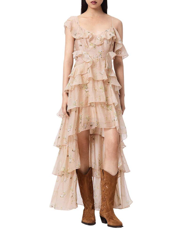 オールセインツ レディース トップス ワンピース ALLSAINTSienna Dress Empoli Popink ピンク