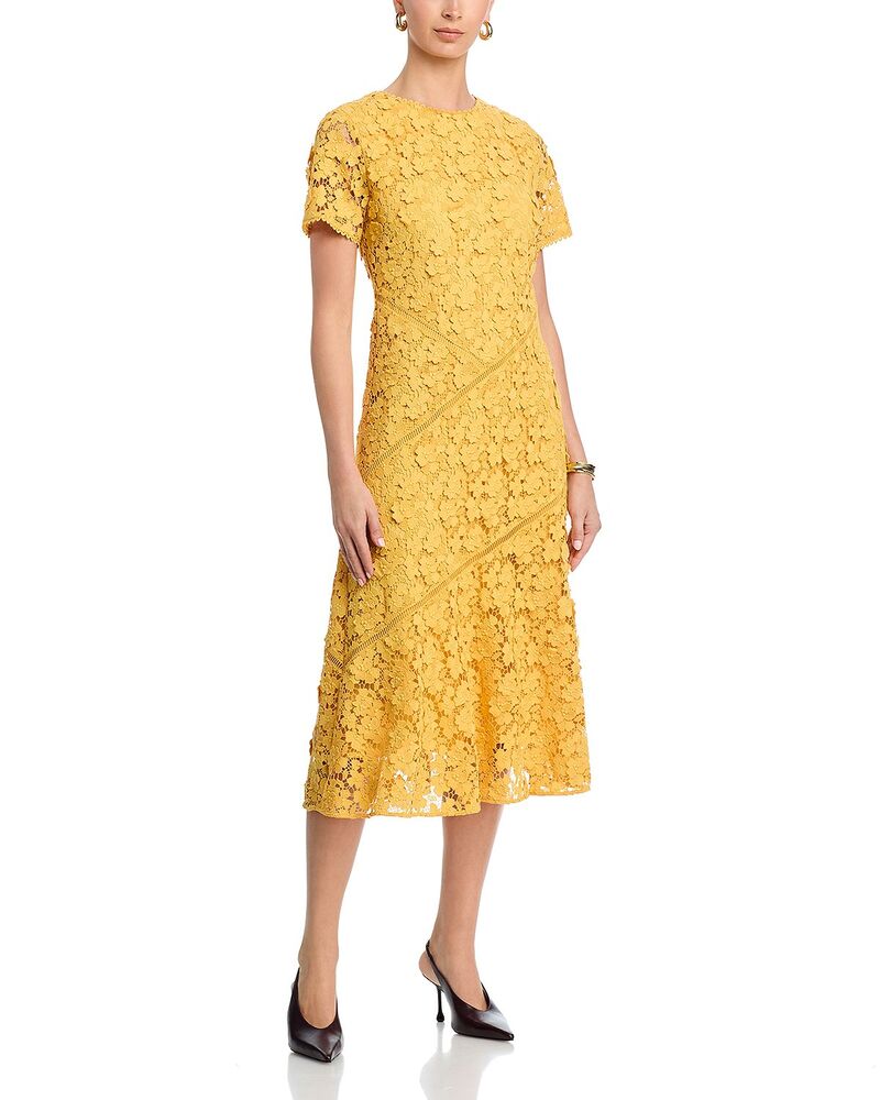 エリータハリ レディース トップス 衣装 スピード競技 Elie Tahari The Marci Lace Dress Golden Hour