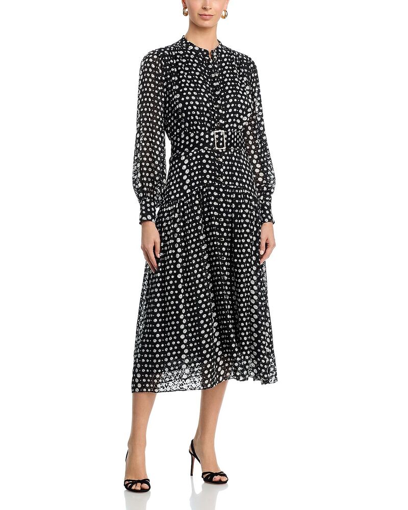 エリータハリ レディース トップス ワンピース Elie Tahari The Rue Dress Noir and White ホワイト|ReVida 店