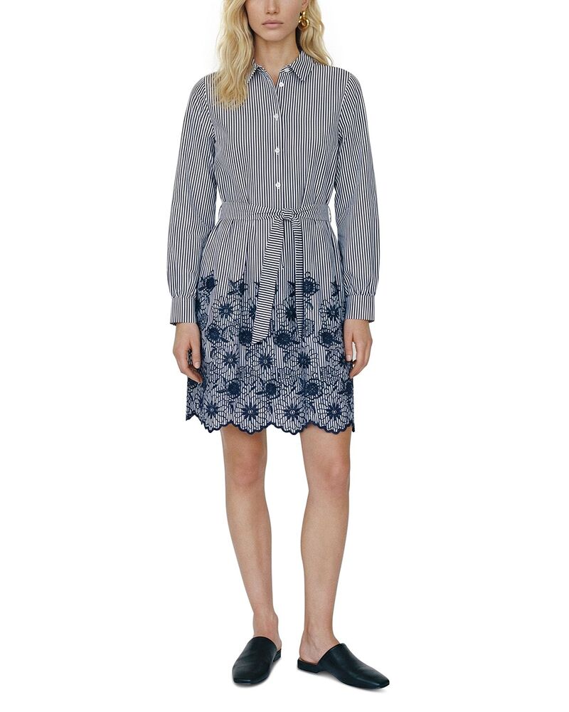 ヴェロモーダ レディース トップス 衣装 刺しゅう Vero Moda Mary Long Sleeve Short Embroideredress Cloudancer