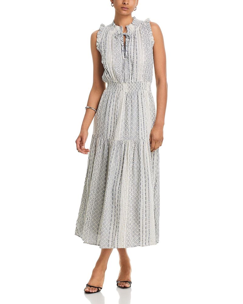 レイルズ レディース トップス ワンピース Rails Alessi Striped Eyelet Dresstriped Eyelet ストライプ|ReVida 店