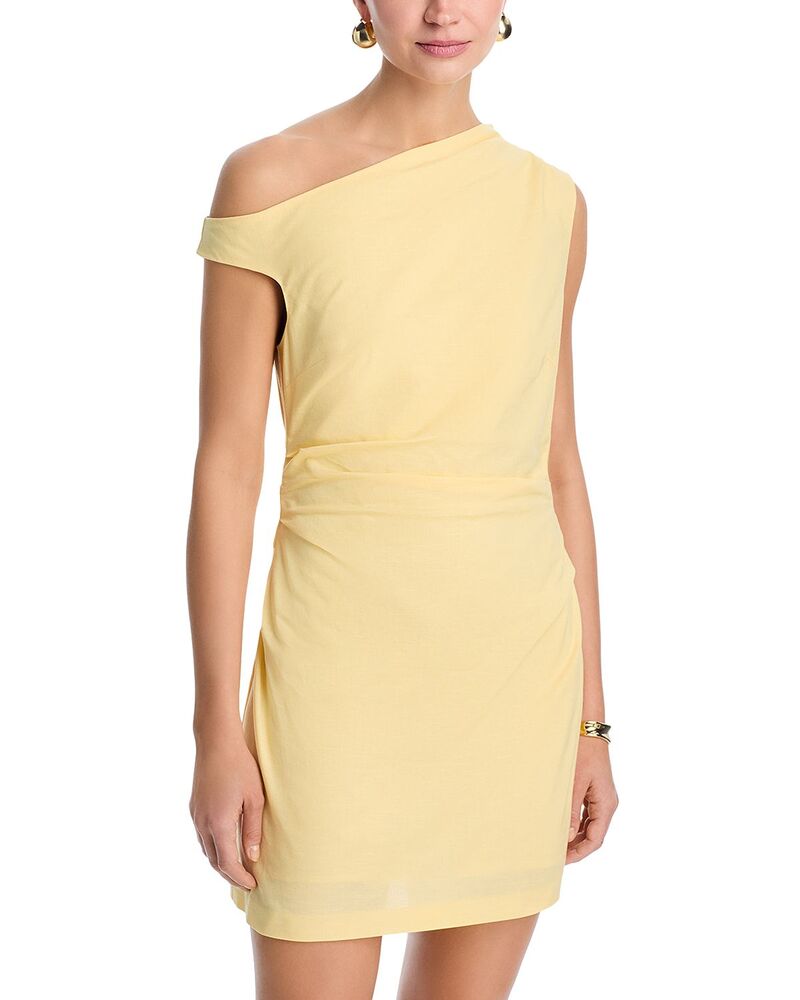 アクア レディース トップス 衣装 非対称 ミニ AQUAsymmetric Mini Dress - Exclusive Canary