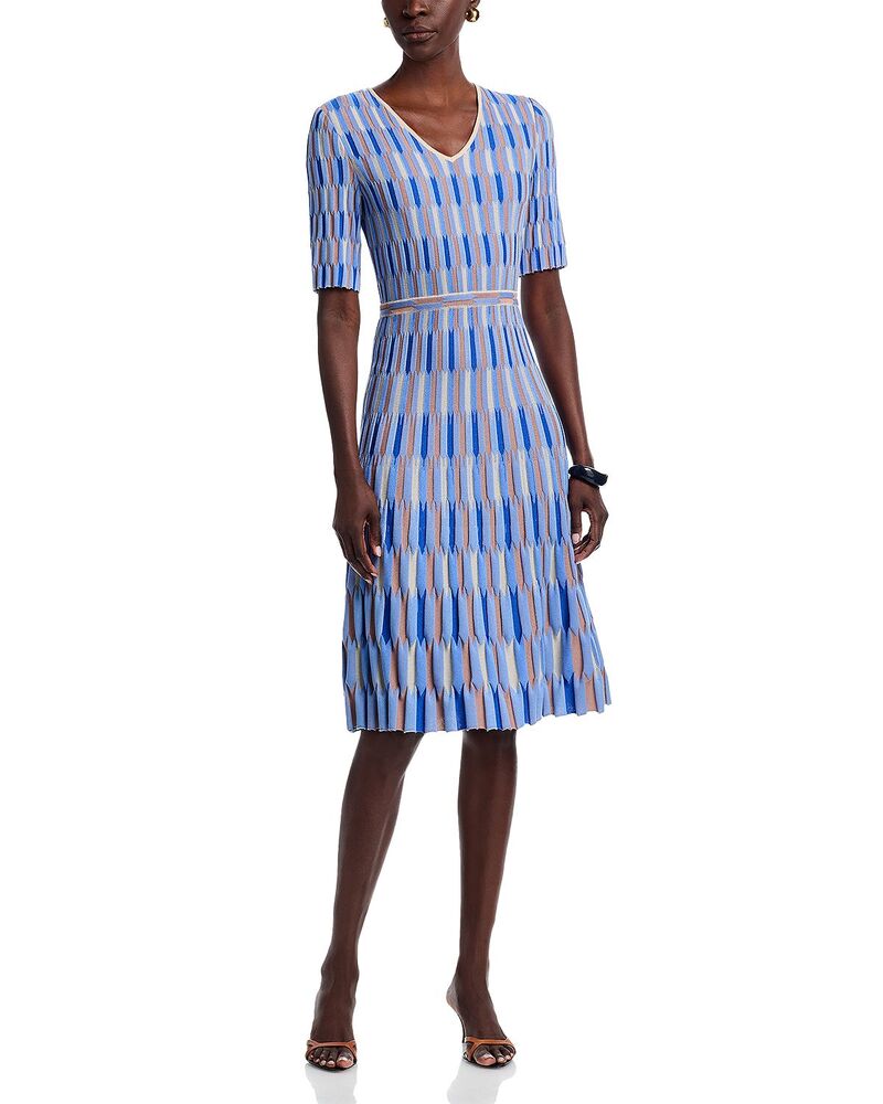 ミソック レディース トップス ワンピース ミディ ニット Misooknit Midi Dress Biscotti/Aegean Blue/Powder Blue/Charmeuse ブルー