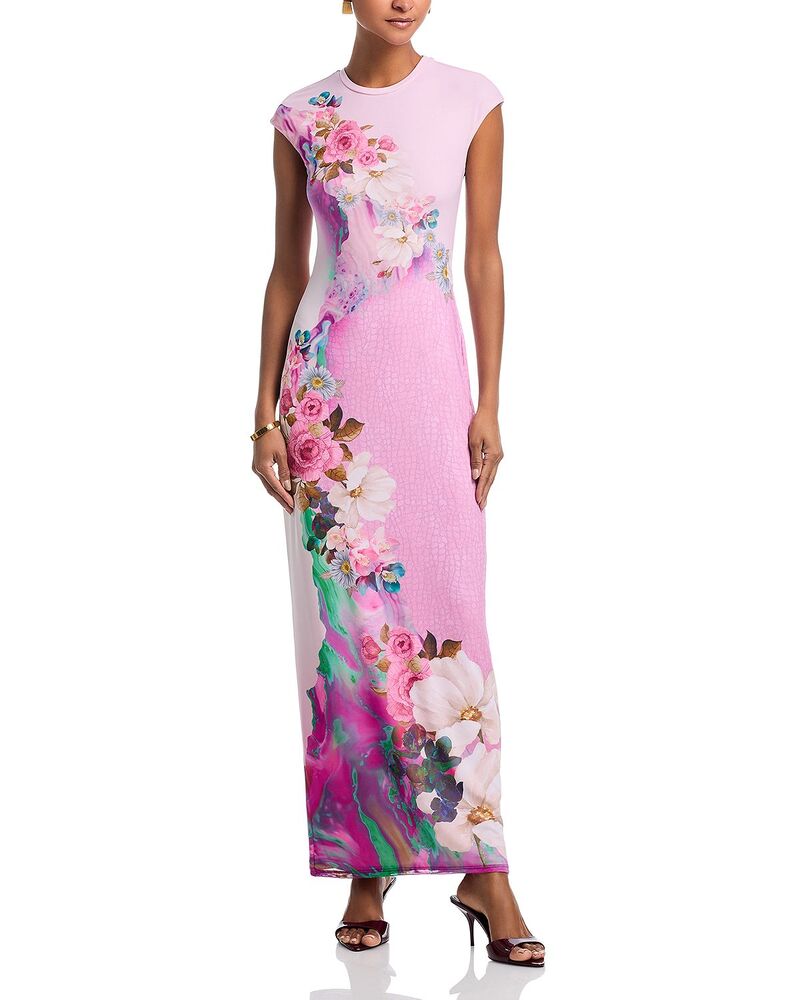 エーエフアールエム レディース トップス ワンピース フラワー柄 フラワー AFRM Cody Dress in Marble Floral Marble Floral