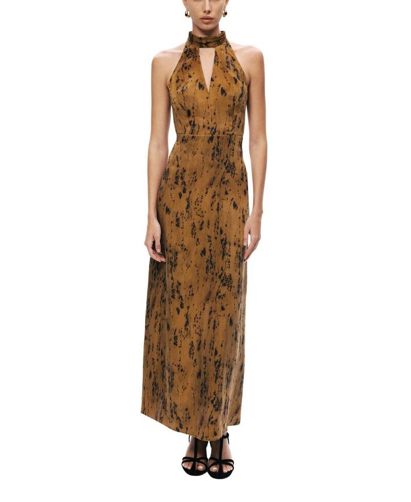 ノクチューン レディース トップス ワンピース プリント マキシ ホルター NOCTURNE Printed Halter-Neck Maxi Dress Multi-Colored マルチカラー