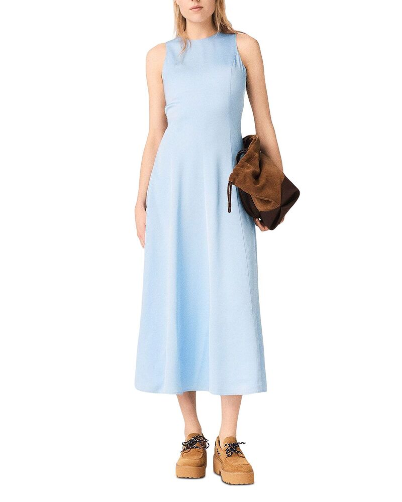 マージュ レディース トップス ワンピース オープンバック マキシ Maje Open Back Maxi Dress Blue Sky ブルー