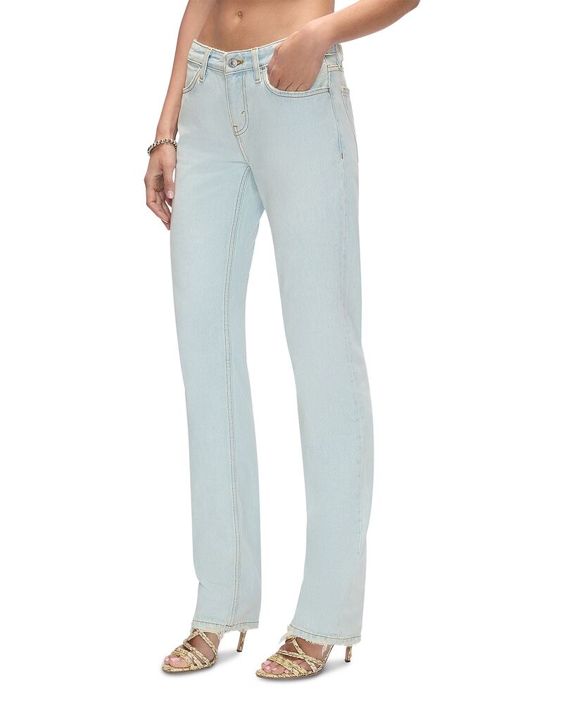 リダン レディース ボトムス デニムパンツ ジーンズ RE/DONE The Snatch Back Mid Rise Straight Jeans in Bleach Distress Bleach Distress