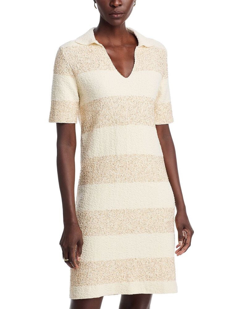 ファビアナ フィリッピ レディース トップス ワンピース ポロシャツ Fabiana Filippi Polo Collar Dress Beige Overflow ベージュ｜ReVida 店
