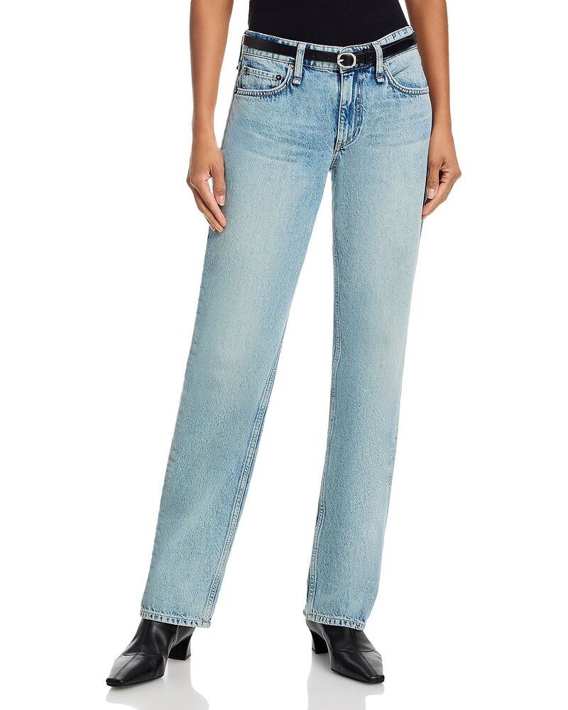 ラグアンドボーン レディース ボトムス デニムパンツ ローライズ ジーンズ rag & bone Harlow Rise Full Straight Jeans in Vista｜ReVida 店