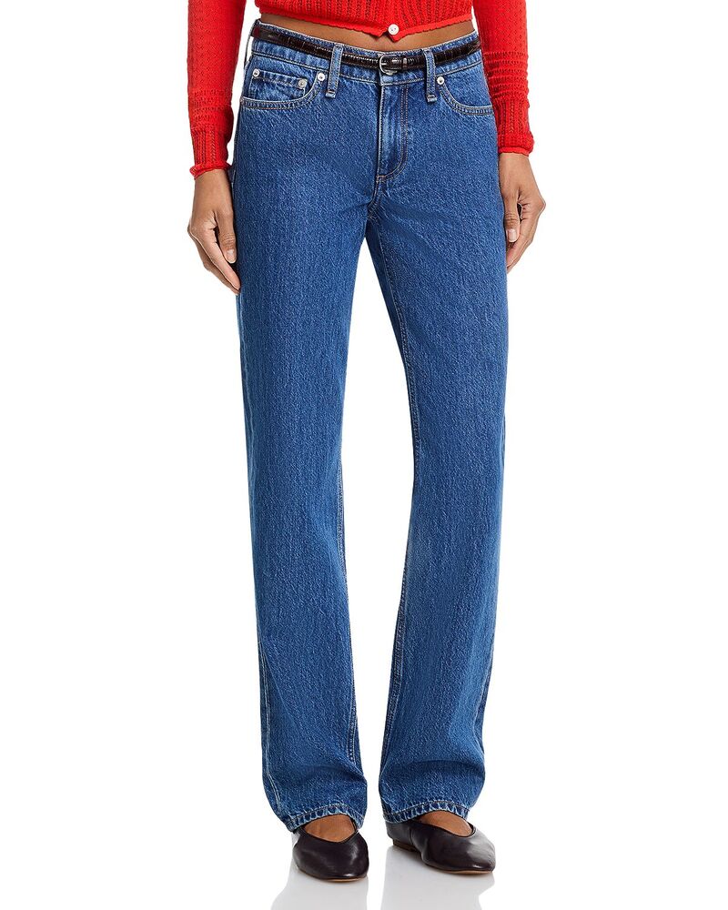 ラグアンドボーン レディース ボトムス デニムパンツ ローライズ ジーンズ rag & bone Harlow Rise Full Straight Jeans in Park