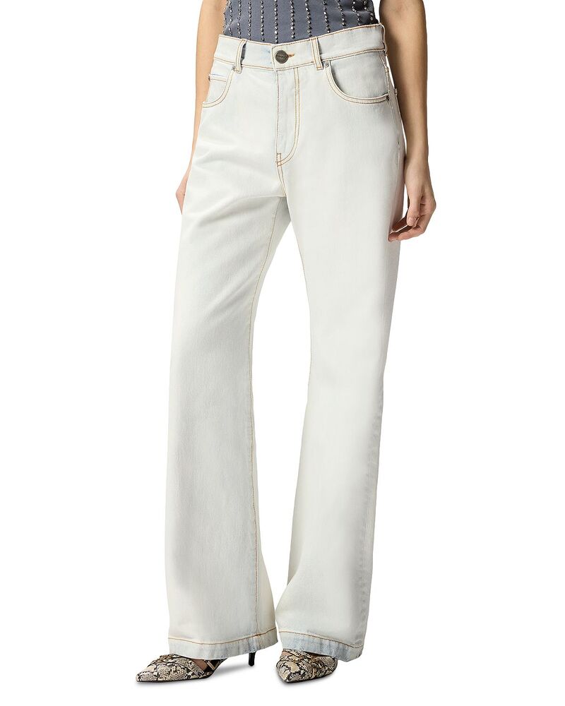 ピンコ レディース ボトムス デニムパンツ ワイドレッグ ジーンズ PINKO Wanda Wide Leg Jeans in Pjn｜ReVida 店