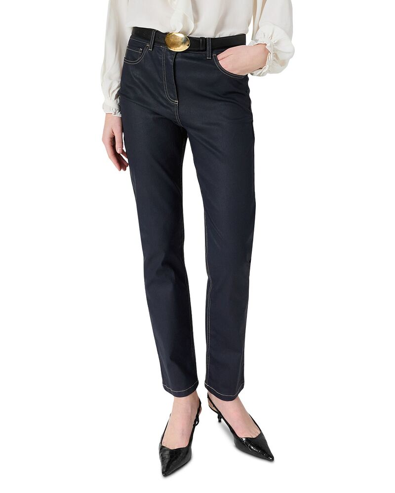 ジェラルド・ダレル レディース ボトムス デニムパンツ ジーンズ Gerardarel Aya High Rise Straight Jeans Navy ネイビー