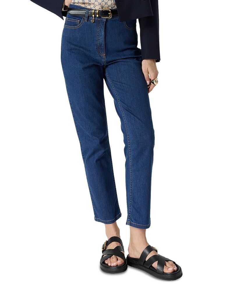 ジェラルド・ダレル レディース ボトムス デニムパンツ アンクル ジーンズ Gerardarel Amandyne High Rise Ankle Straight Jeans Blue ブルー|ReVida 店