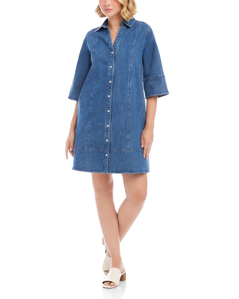 カレンケーン レディース トップス シャツ Karen Kane Flare Sleeve Shirt Dress Chambray 27,972円
