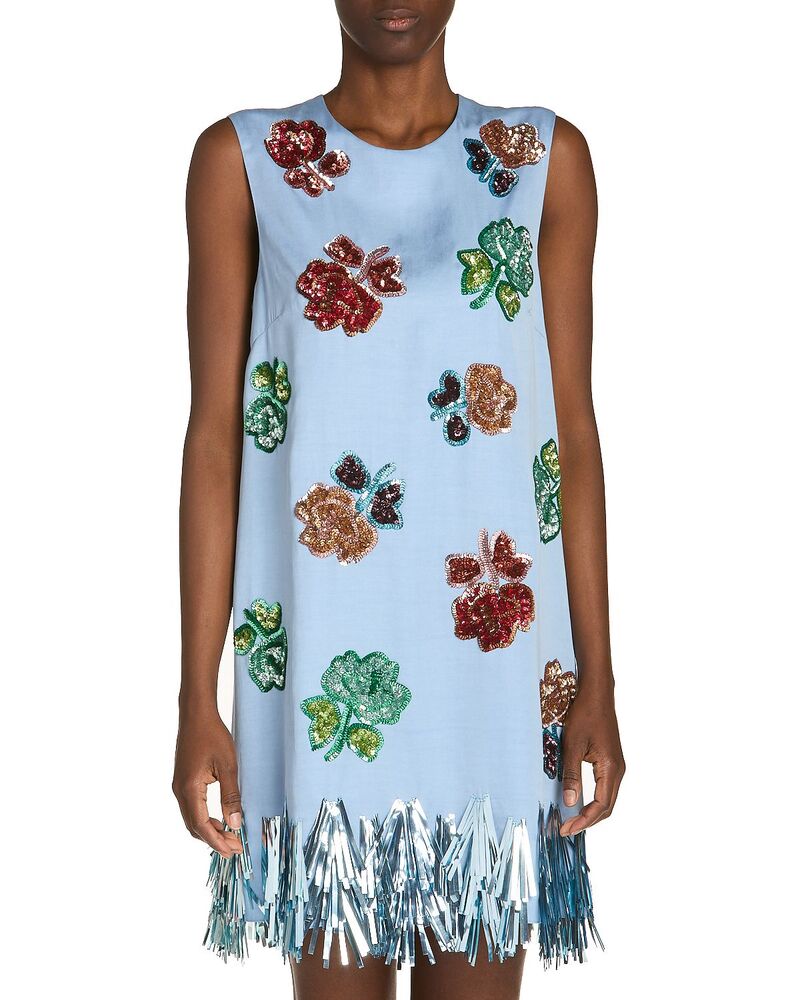 マルニ レディース トップス 衣裳 ノースリーブ Marni Sleeveless Dress Light Blue 青碧