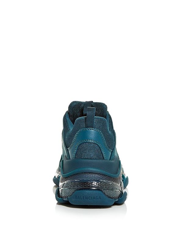 バレンシア蛾 メンズ スニーカー シューズ Men S Triple S Clear Sole Low Top Sneakers Green Prescriptionpillsonline Is
