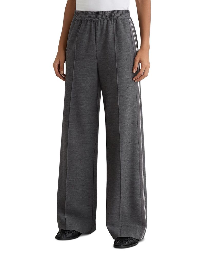 レイス レディース ボトムス カジュアルパンツ ワイドレッグ REISS Marlowide Leg Pants Grey グレー