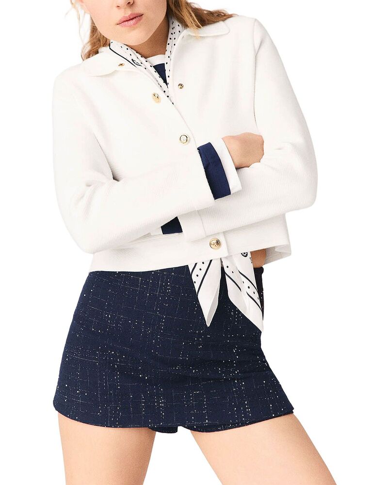 マージュ レディース ボトムスカート Maje Skort Navy ネイビー|ReVida 店