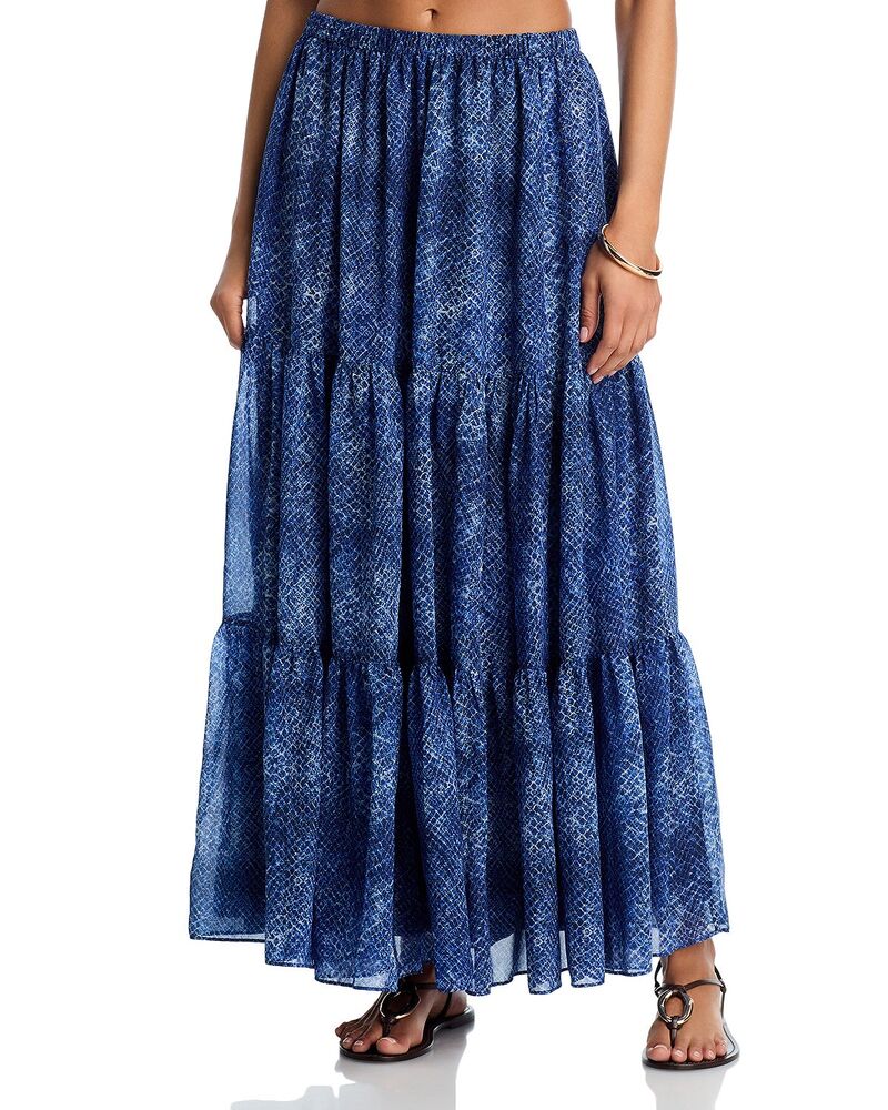 コビーハルペリン レディース ボトムスカート ティアード マキシ Kobi Halperinicole Tiered Maxi Skirtide Multi マルチカラー｜ReVida 店