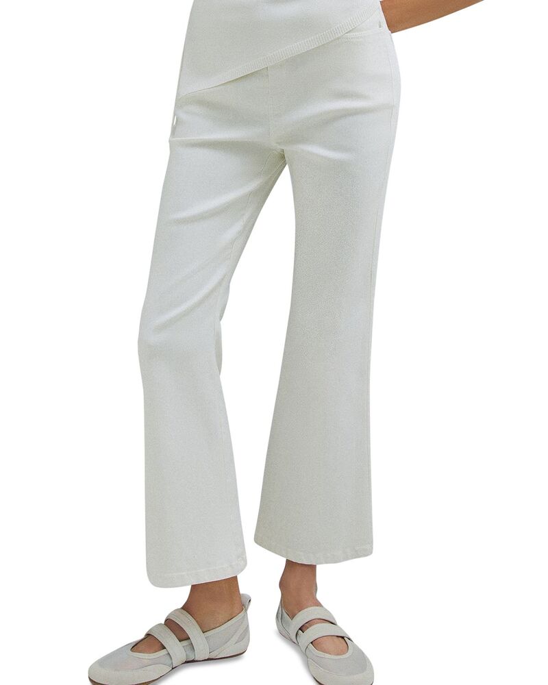 マレーラ レディース ボトムス カジュアルパンツ Marella Mlmronco Flared Pants Wool White ホワイト|ReVida 店