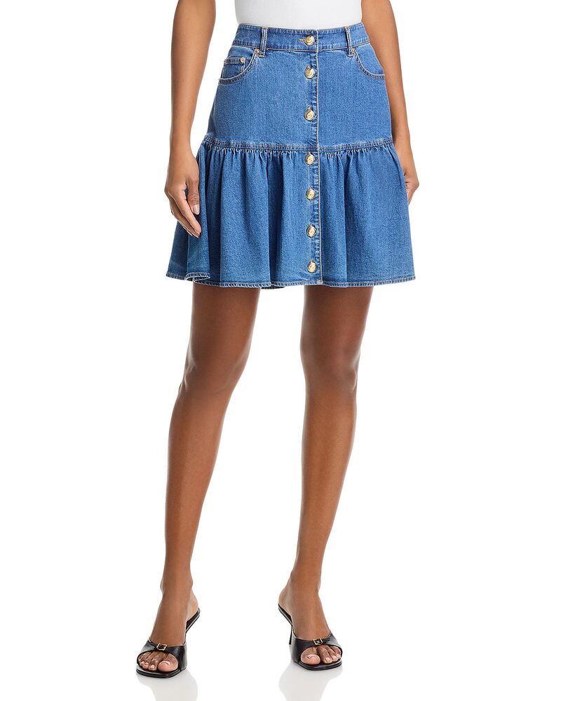 サンク セプト レディース ボトムスカート Cinq Sept Frankie Skirt Light Wash