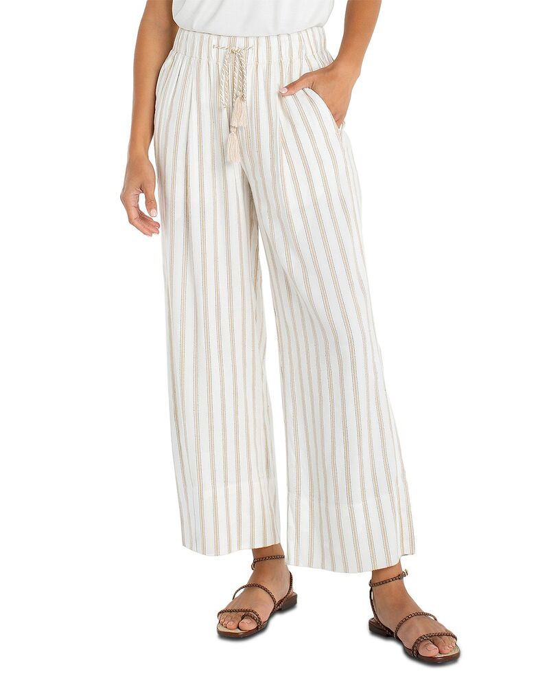 リヴァプール ロサンゼルス レディース ボトムス カジュアルパンツ ワイドレッグ Liverpoolos Angeles Pull On Wide Leg Crop Trousers Cream/ Tan Raglan クリーム