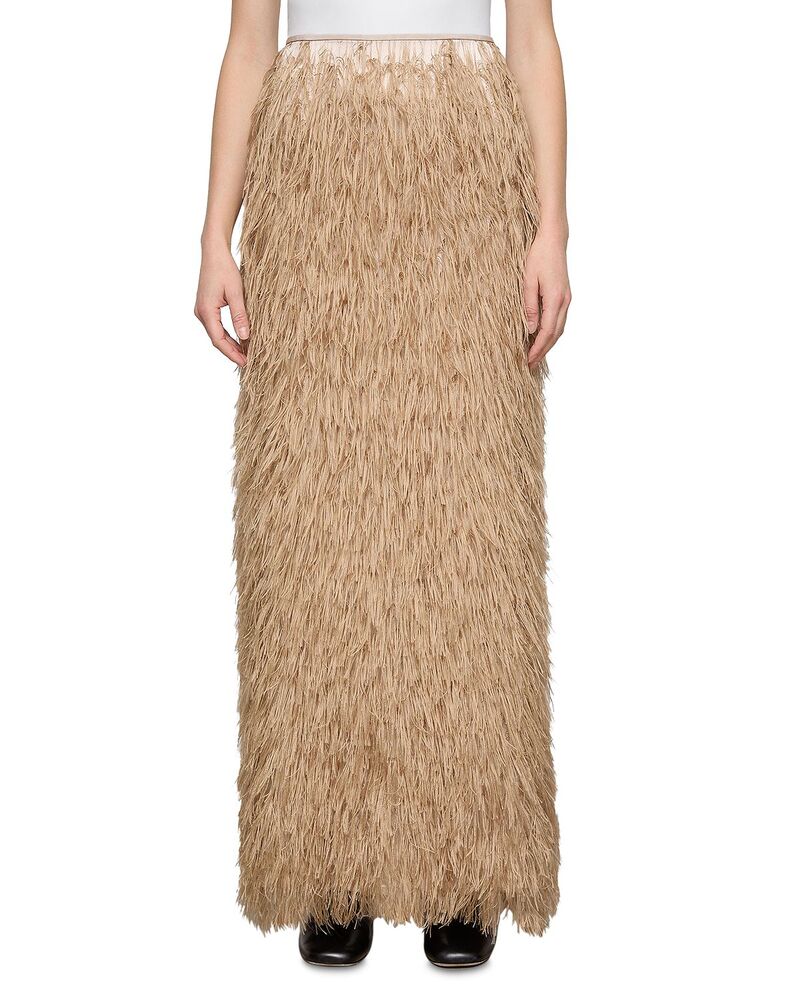 ラファイエットワンフォーエイト レディース ボトムスカート Lafayette 148 New York Column Long Skirt Brownstone